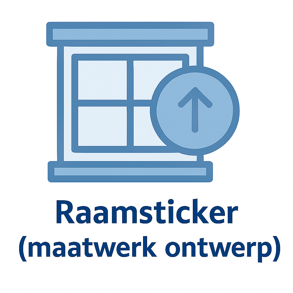 Raamsticker (maatwerk ontwerp)